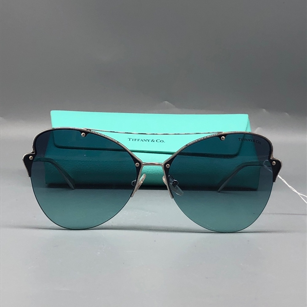 Tiffany & Co. Teal Gradient Cat-Eye Sunglasses